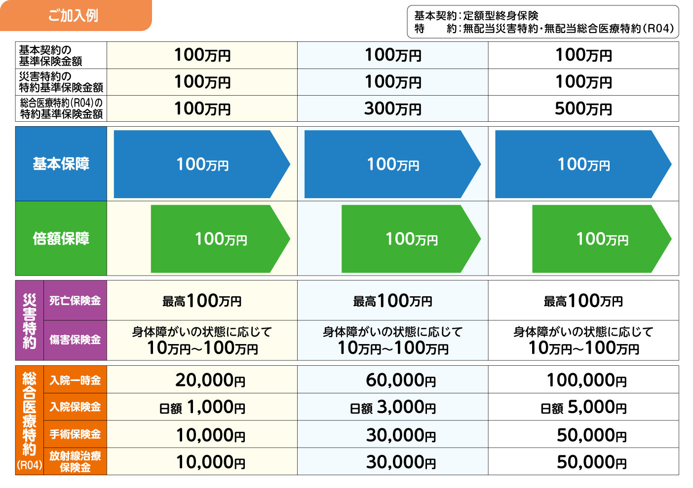 ご加入例