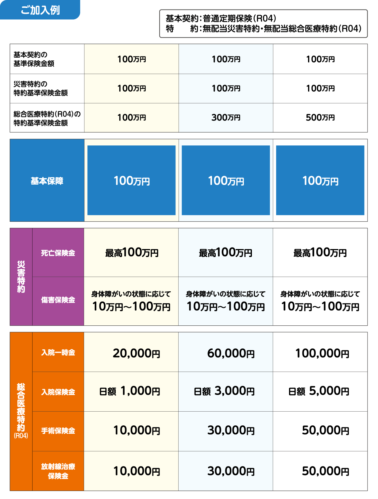 ご加入例